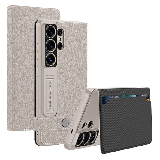 GKK For Samsung Galaxy S26 Ultra Case with Card Holder Kickstand Leather Flip Phone Cover
