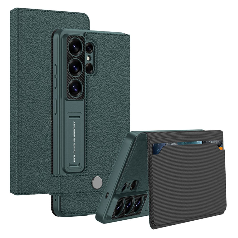GKK For Samsung Galaxy S26 Ultra Case with Card Holder Kickstand Leather Flip Phone Cover