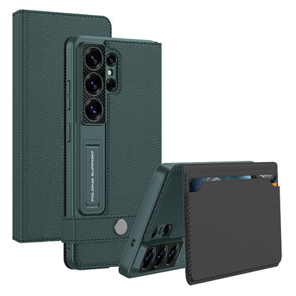 GKK For Samsung Galaxy S26 Ultra Case with Card Holder Kickstand Leather Flip Phone Cover
