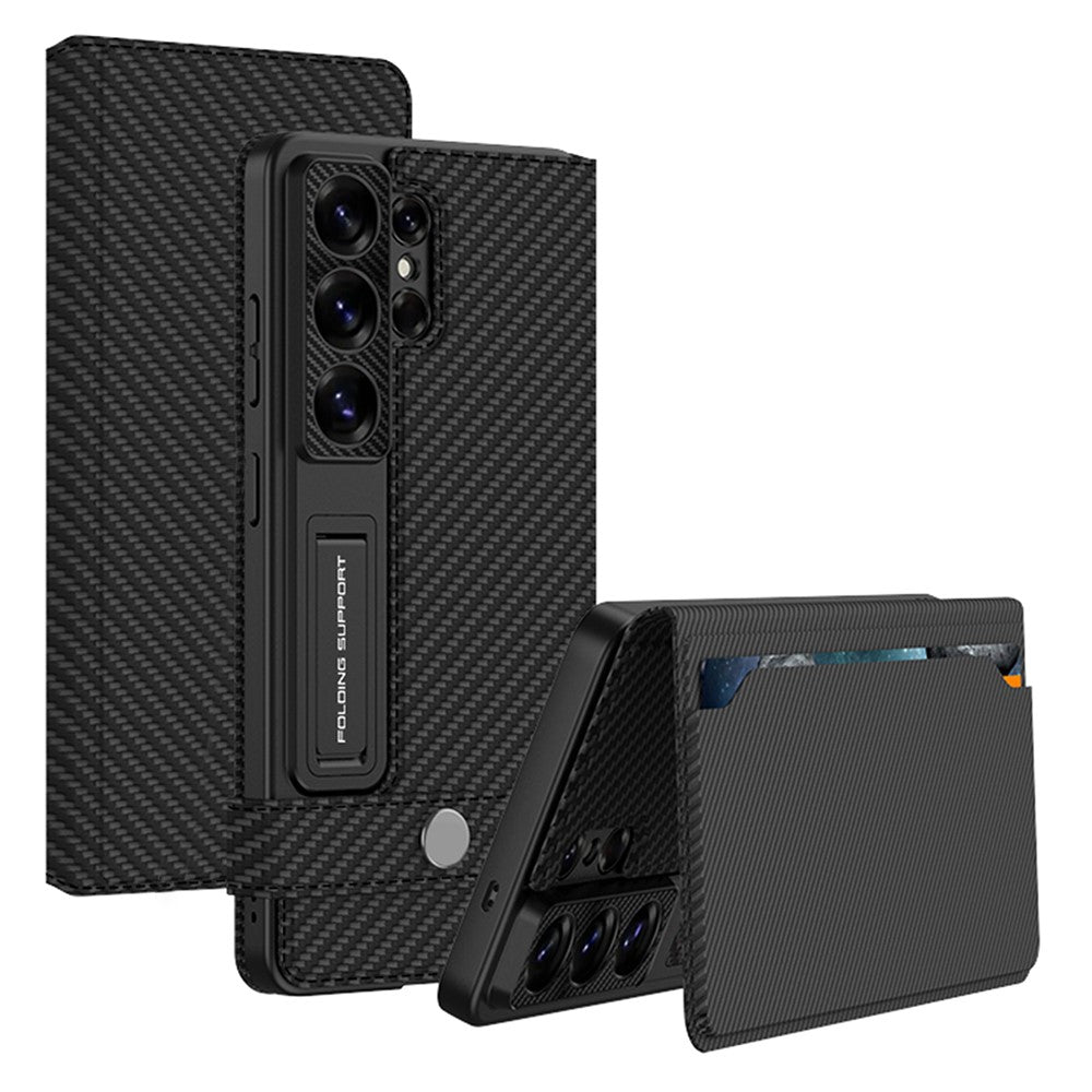 GKK For Samsung Galaxy S26 Ultra Case with Card Holder Kickstand Leather Flip Phone Cover