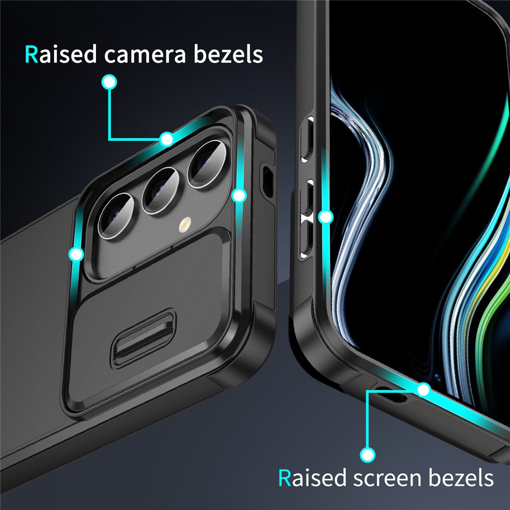 For Samsung Galaxy S26+ Case PC + TPU Phone Cover with Slide Camera Guard