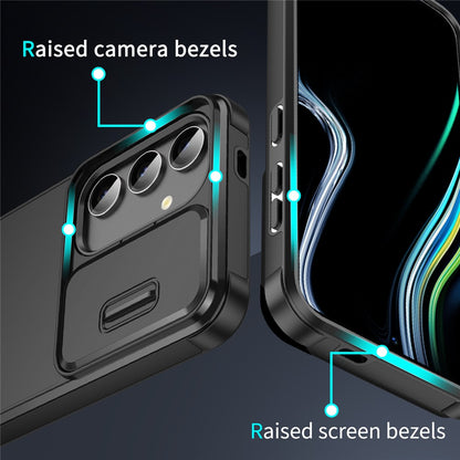 For Samsung Galaxy S26+ Case PC + TPU Phone Cover with Slide Camera Guard