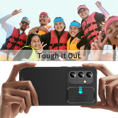 For Samsung Galaxy S26+ Case PC + TPU Phone Cover with Slide Camera Guard