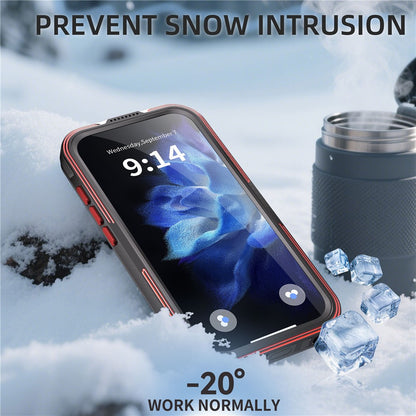 SHELLBOX GTM Series For iPhone 17 Pro Magnetic Case IP68 Waterproof TPU PC Metal Frame Diving Phone Cover