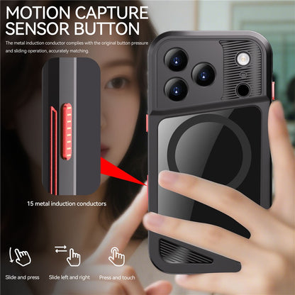 SHELLBOX GTM Series For iPhone 17 Pro Magnetic Case IP68 Waterproof TPU PC Metal Frame Diving Phone Cover