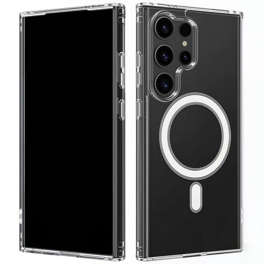 WANLONFENG For Samsung Galaxy S26 Ultra Clear Magnetic Case  LM2 Series Phone Cover (Big Lens Hole)