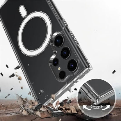 WANLONFENG For Samsung Galaxy S26 Ultra Clear Magnetic Case  LM2 Series Phone Cover (Big Lens Hole)