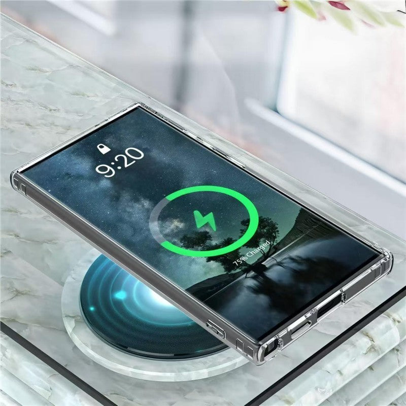 WANLONFENG For Samsung Galaxy S26 Ultra Clear Magnetic Case  LM2 Series Phone Cover (Big Lens Hole)
