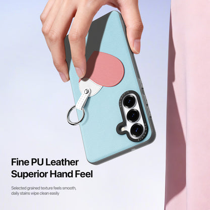 DUX DUCIS For Samsung Galaxy S26+ Case  Luvy Series PU Leather + PC Phone Case with Finger Ring / Strap