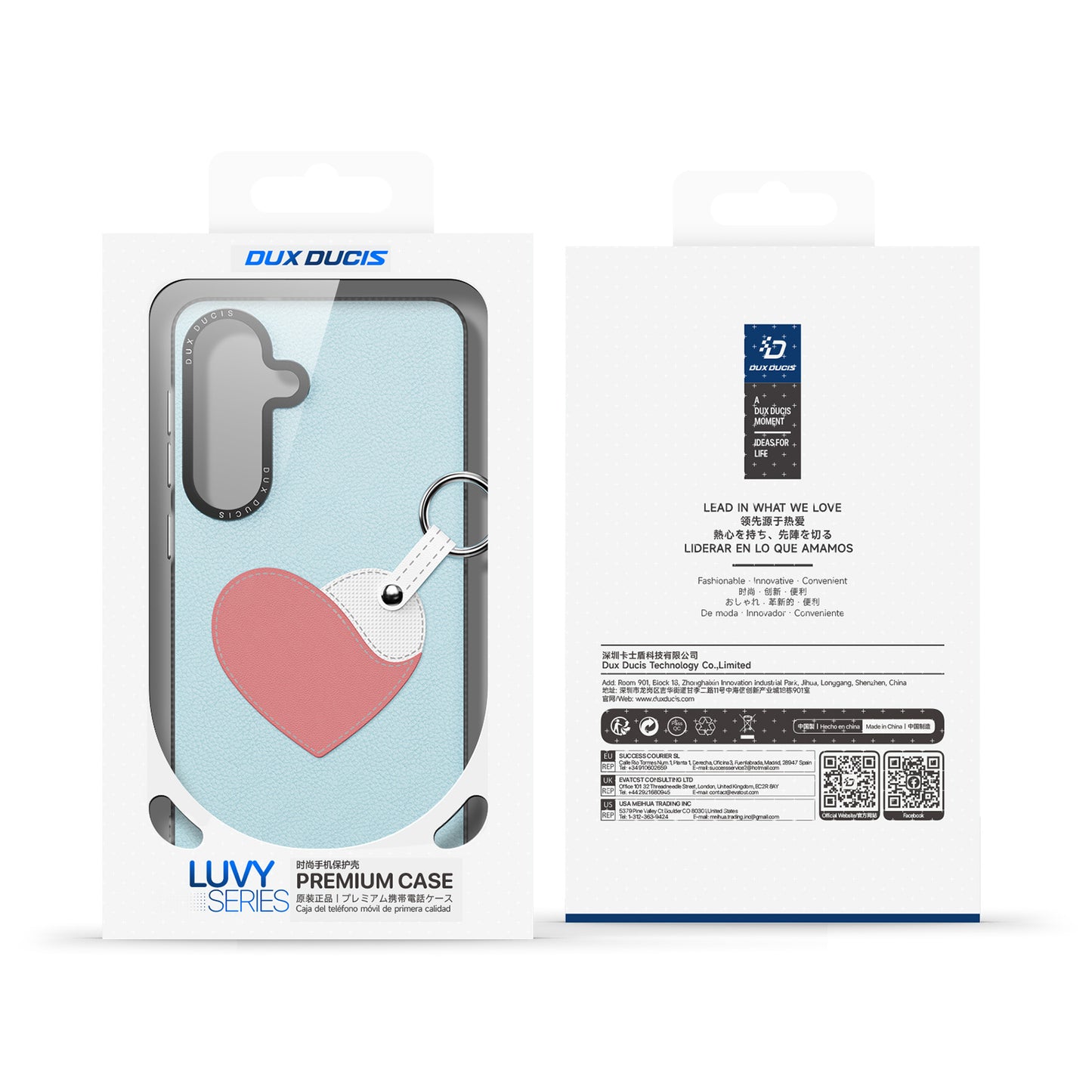 DUX DUCIS For Samsung Galaxy S26+ Case  Luvy Series PU Leather + PC Phone Case with Finger Ring / Strap