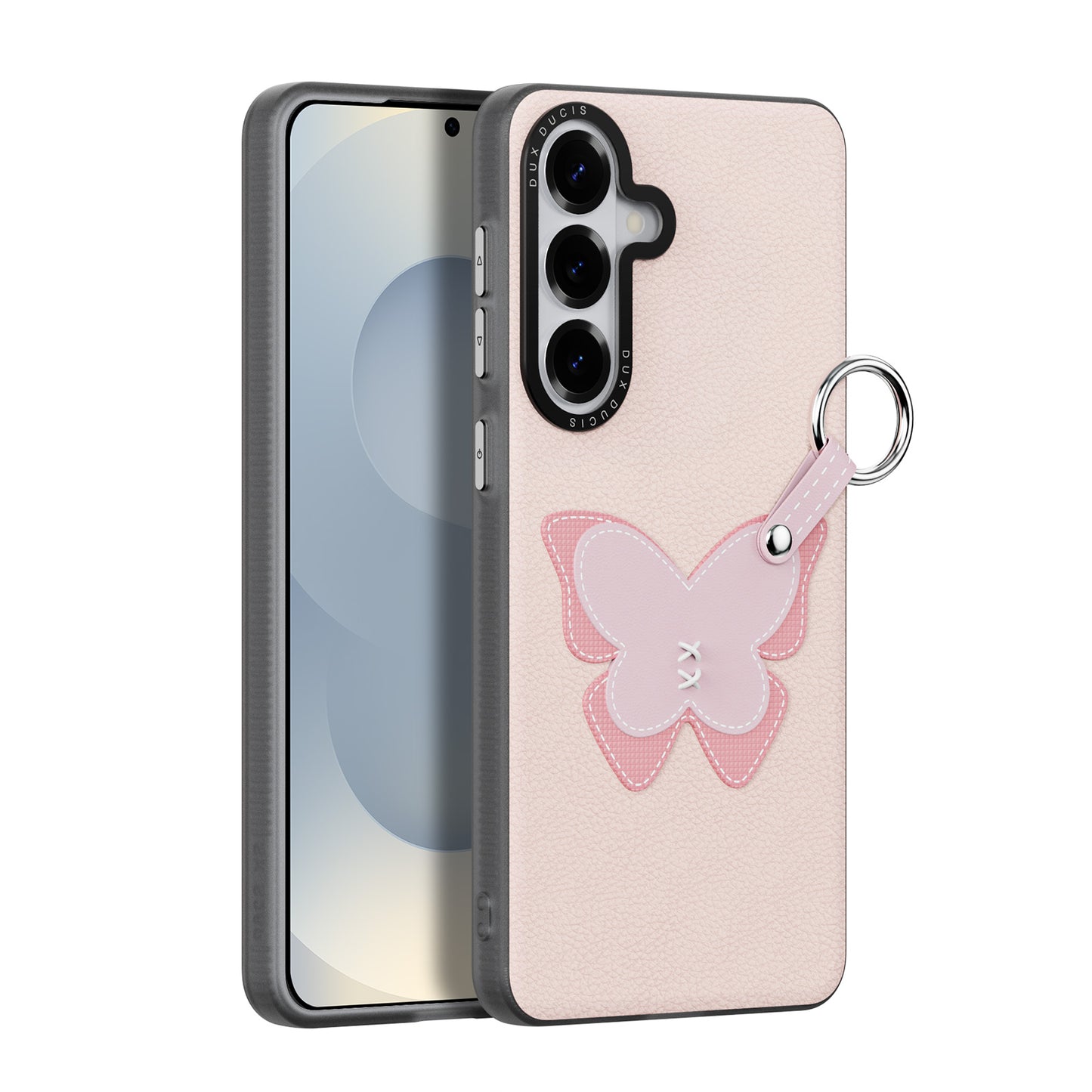 DUX DUCIS For Samsung Galaxy S26+ Case  Luvy Series PU Leather + PC Phone Case with Finger Ring / Strap
