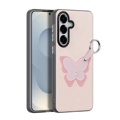 DUX DUCIS For Samsung Galaxy S26+ Case  Luvy Series PU Leather + PC Phone Case with Finger Ring / Strap