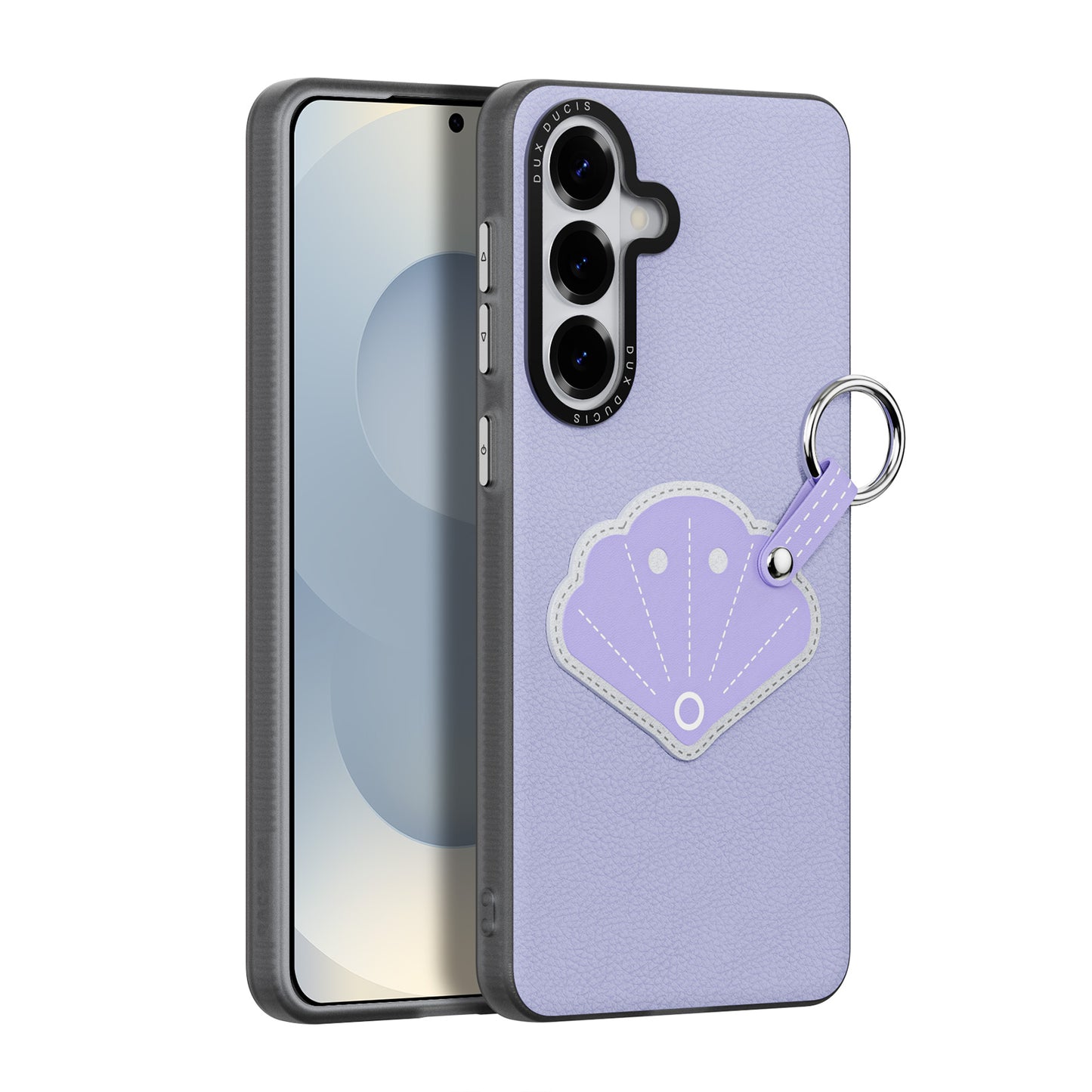 DUX DUCIS For Samsung Galaxy S26+ Case  Luvy Series PU Leather + PC Phone Case with Finger Ring / Strap