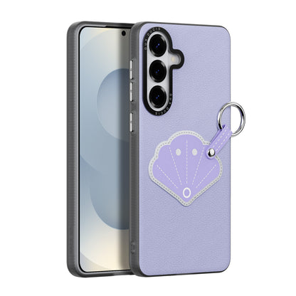 DUX DUCIS For Samsung Galaxy S26+ Case  Luvy Series PU Leather + PC Phone Case with Finger Ring / Strap