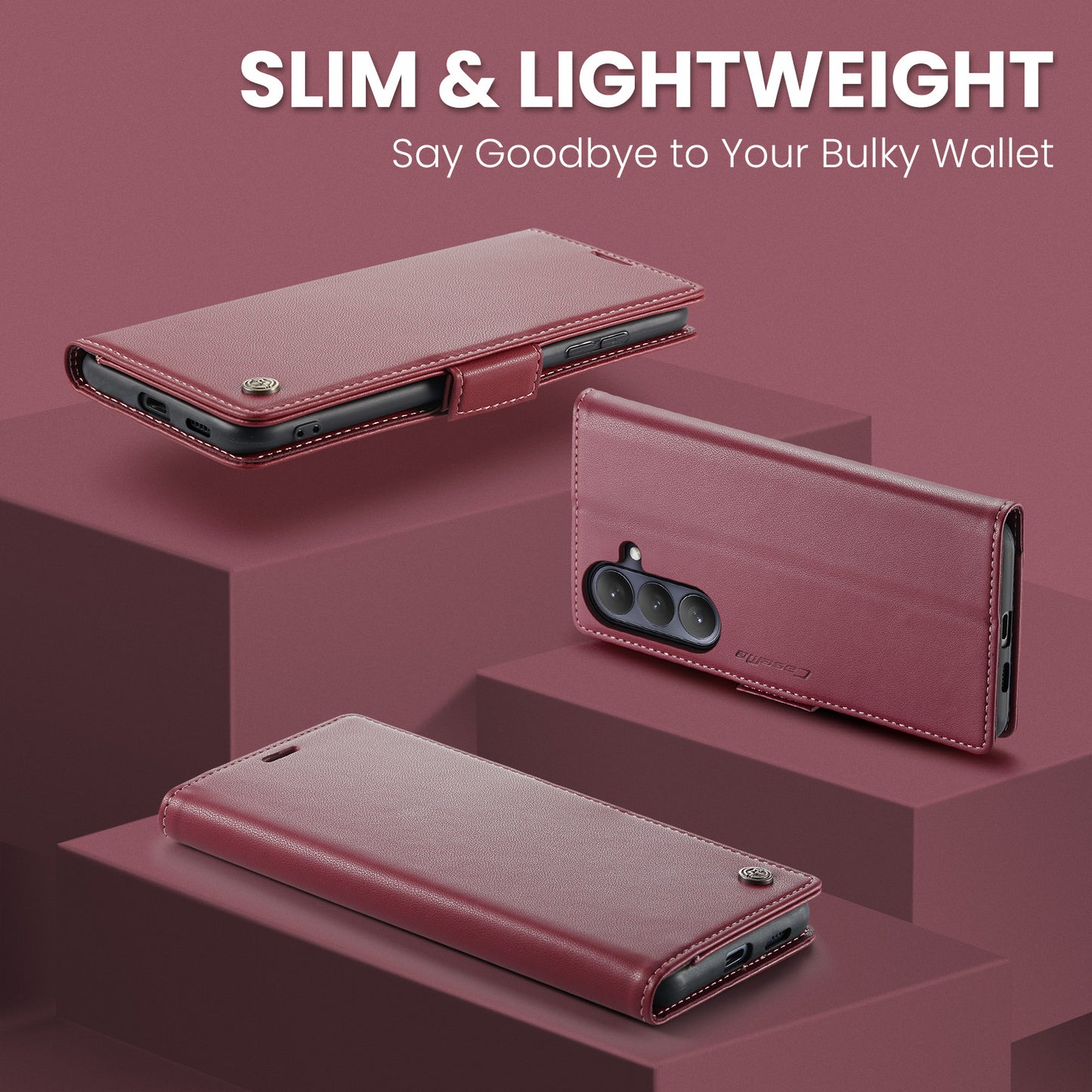 CASEME For Samsung Galaxy S26+ Case  023 Series RFID Blocking Glossy Stand Phone Cover