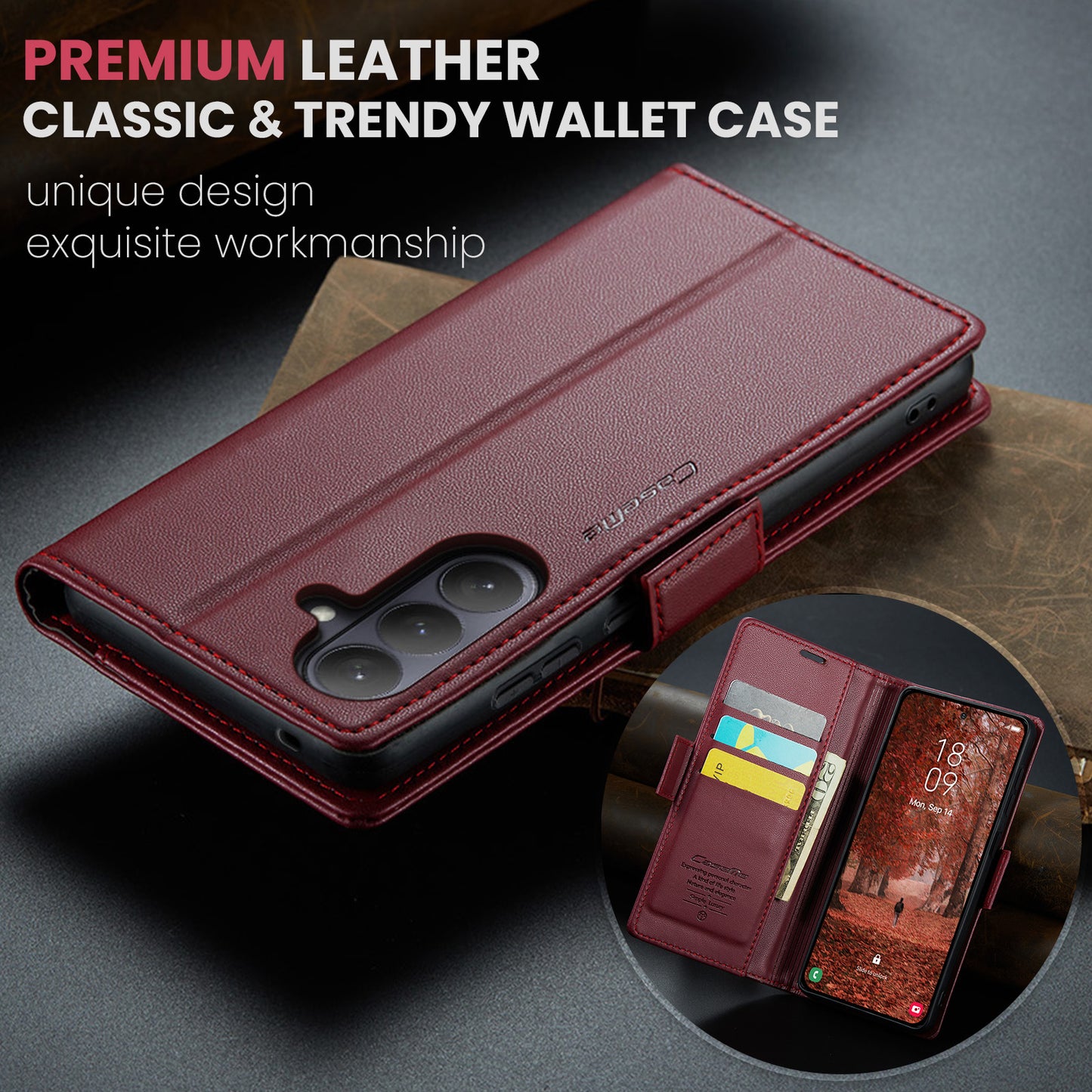CASEME For Samsung Galaxy S26+ Case  023 Series RFID Blocking Glossy Stand Phone Cover