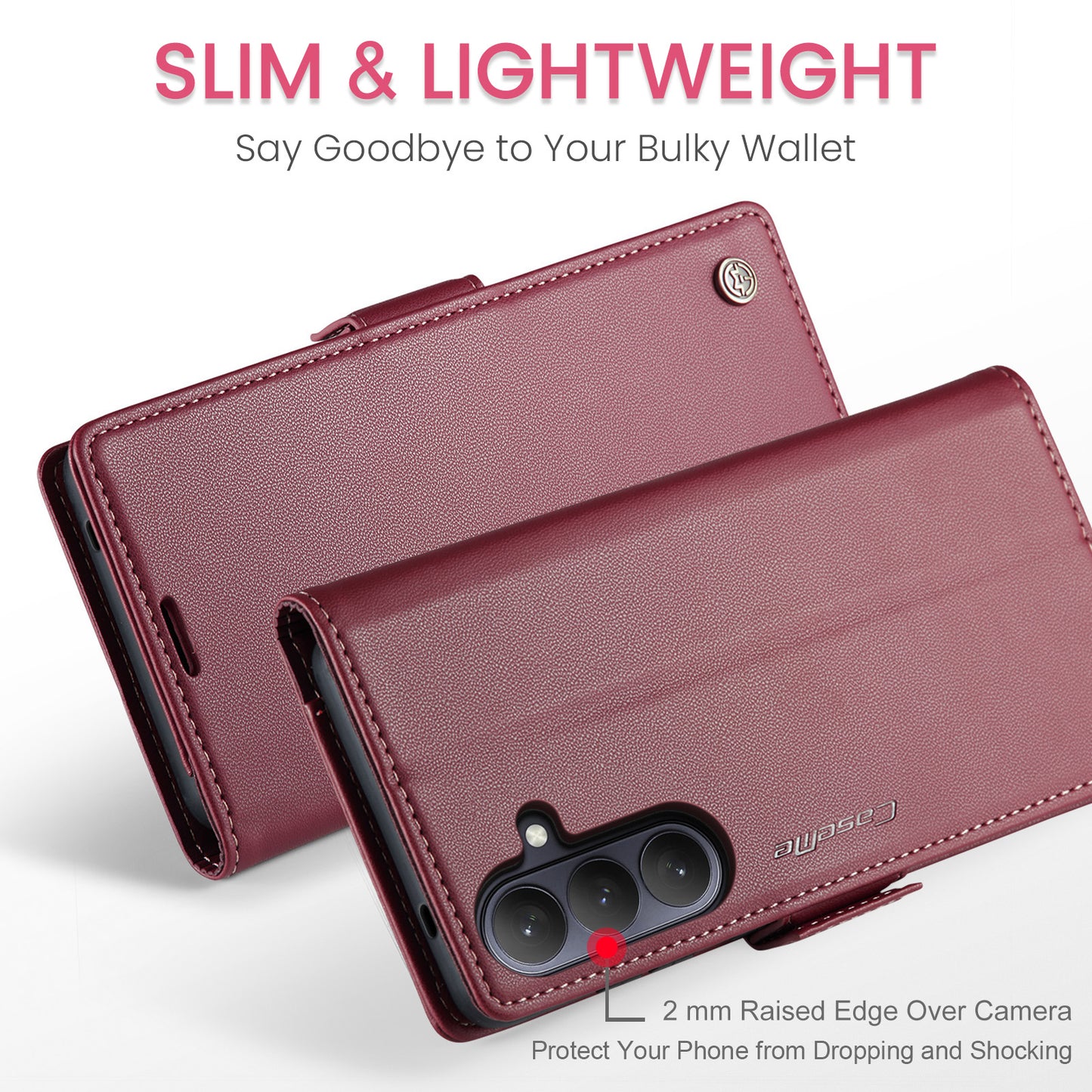 CASEME For Samsung Galaxy S26+ Case  023 Series RFID Blocking Glossy Stand Phone Cover
