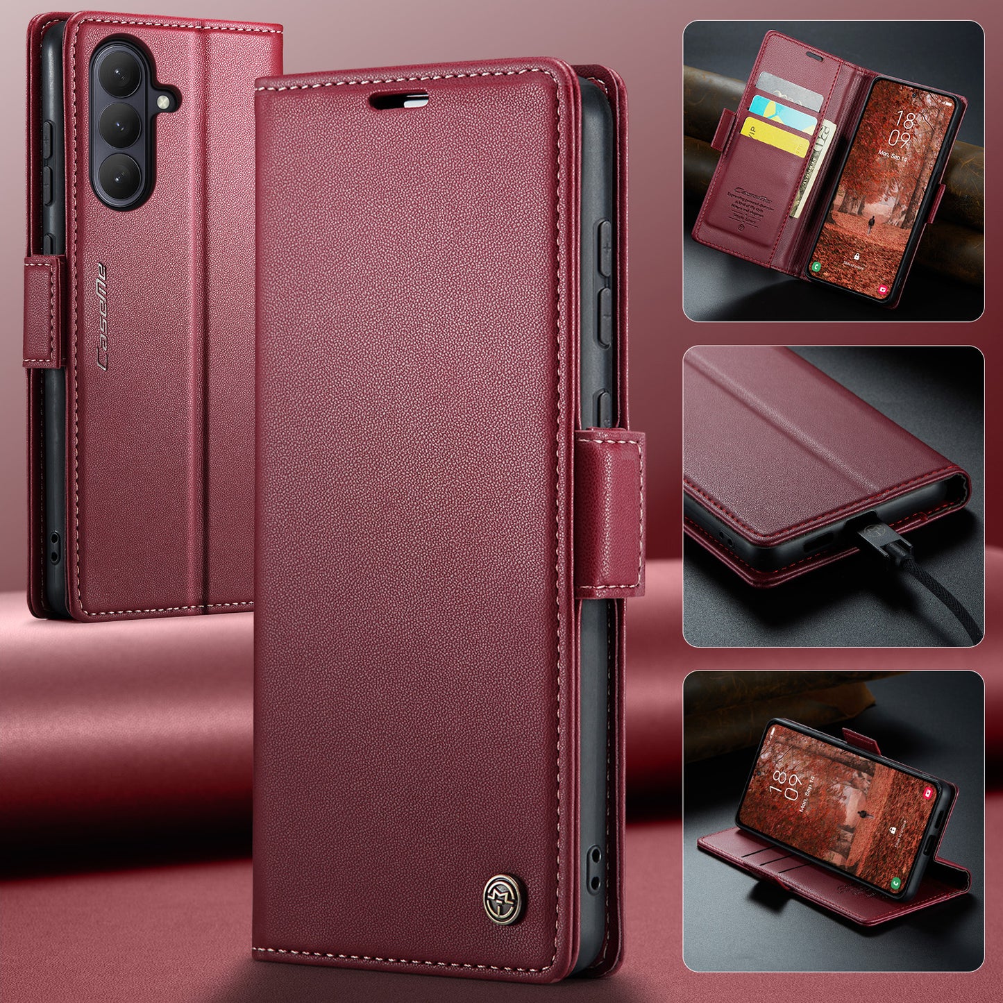 CASEME For Samsung Galaxy S26+ Case  023 Series RFID Blocking Glossy Stand Phone Cover