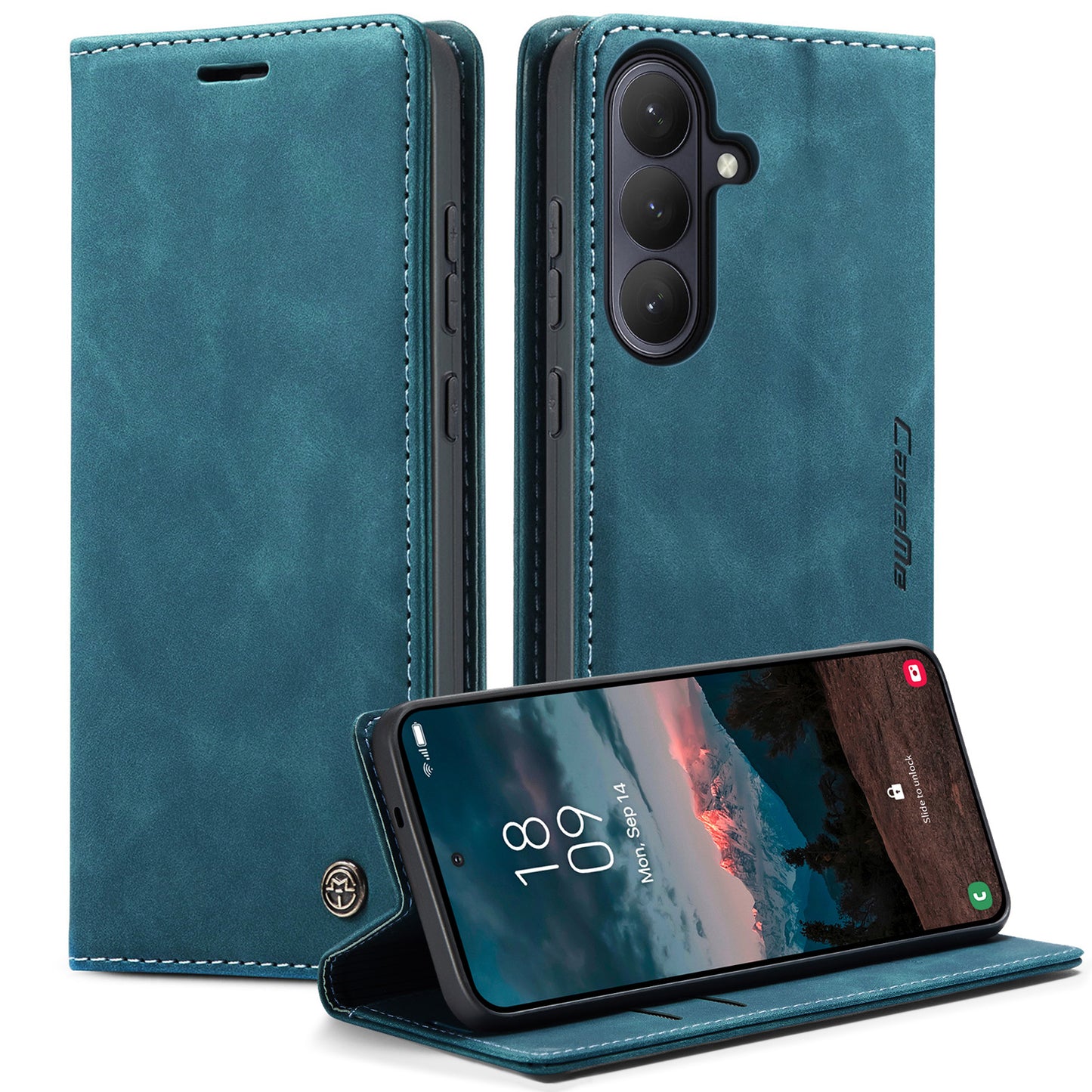 CASEME For Samsung Galaxy S26+ Wallet Case  013 Series PU Leather Phone Cover Stand