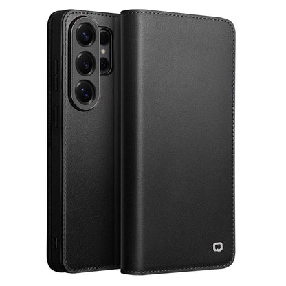 QIALINO For Samsung Galaxy S26 Ultra Case Wallet Flip Stand Phone Cover Genuine Cow Leather