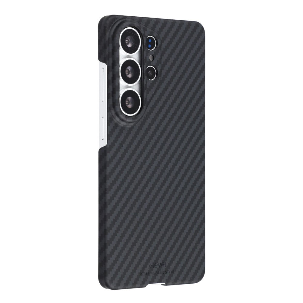 X-LEVEL For Samsung Galaxy S26 Ultra Magnetic Case Carbon Fiber Texture Ultra-Thin PC Hard Phone Cover