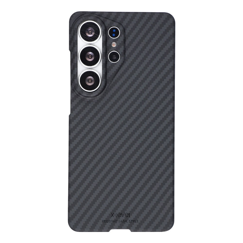 X-LEVEL For Samsung Galaxy S26 Ultra Magnetic Case Carbon Fiber Texture Ultra-Thin PC Hard Phone Cover