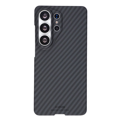 X-LEVEL For Samsung Galaxy S26 Ultra Magnetic Case Carbon Fiber Texture Ultra-Thin PC Hard Phone Cover
