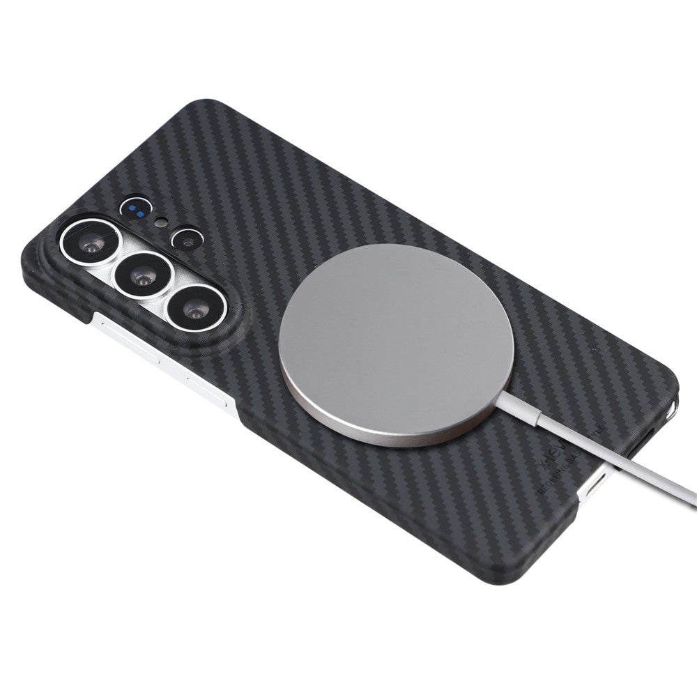 X-LEVEL For Samsung Galaxy S26 Ultra Magnetic Case Carbon Fiber Texture Ultra-Thin PC Hard Phone Cover
