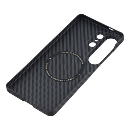 X-LEVEL For Samsung Galaxy S26 Ultra Magnetic Case Carbon Fiber Texture Ultra-Thin PC Hard Phone Cover