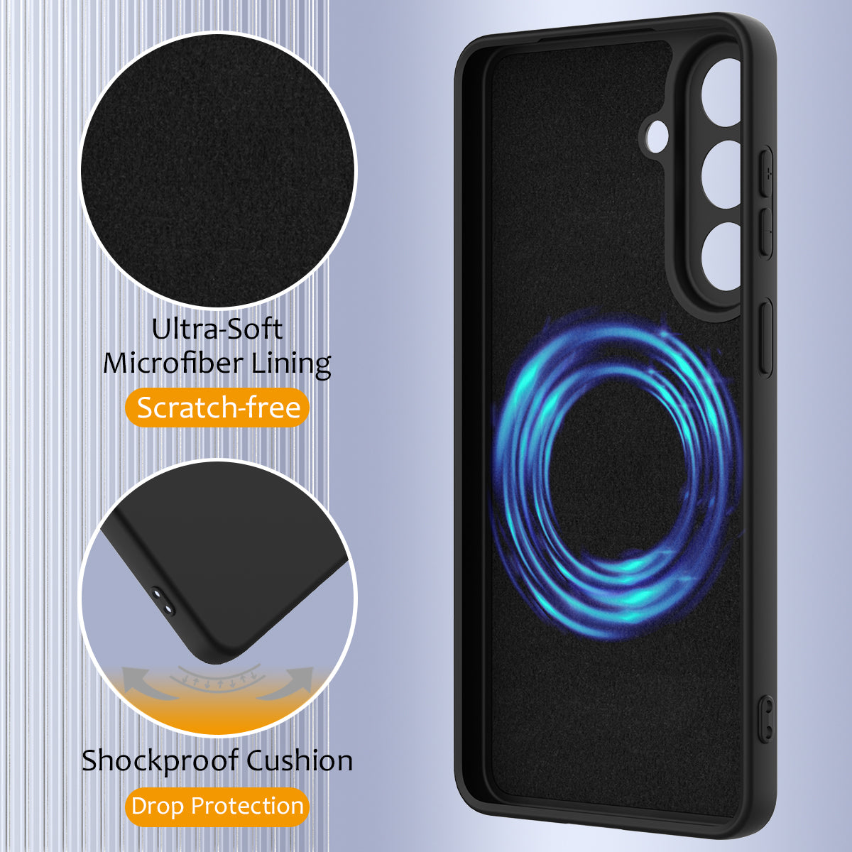 For Samsung Galaxy S26+ Magnetic Case Anti-Drop Liquid Silicone Phone Cover