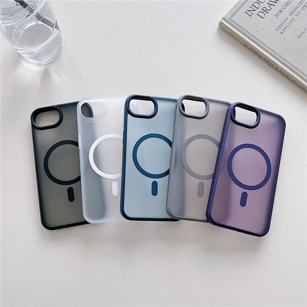For iPhone 17e / 16e Case Compatible with MagSafe Skin Touch TPU Acrylic Phone Back Cover