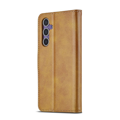 LC.IMEEKE For Samsung Galaxy S26+ Case Wallet Calf Texture Leather Phone Cover