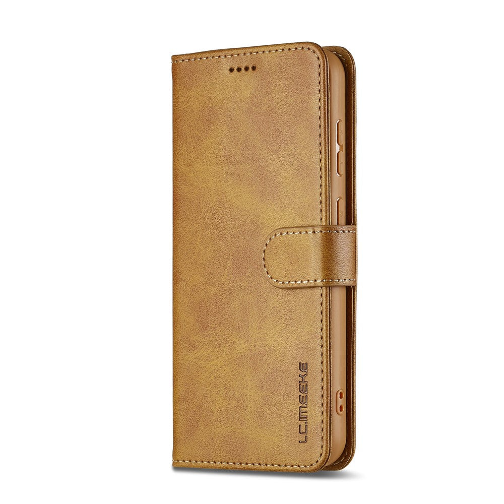 LC.IMEEKE For Samsung Galaxy S26+ Case Wallet Calf Texture Leather Phone Cover
