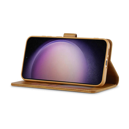 LC.IMEEKE For Samsung Galaxy S26+ Case Wallet Calf Texture Leather Phone Cover