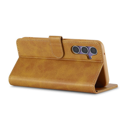 LC.IMEEKE For Samsung Galaxy S26+ Case Wallet Calf Texture Leather Phone Cover