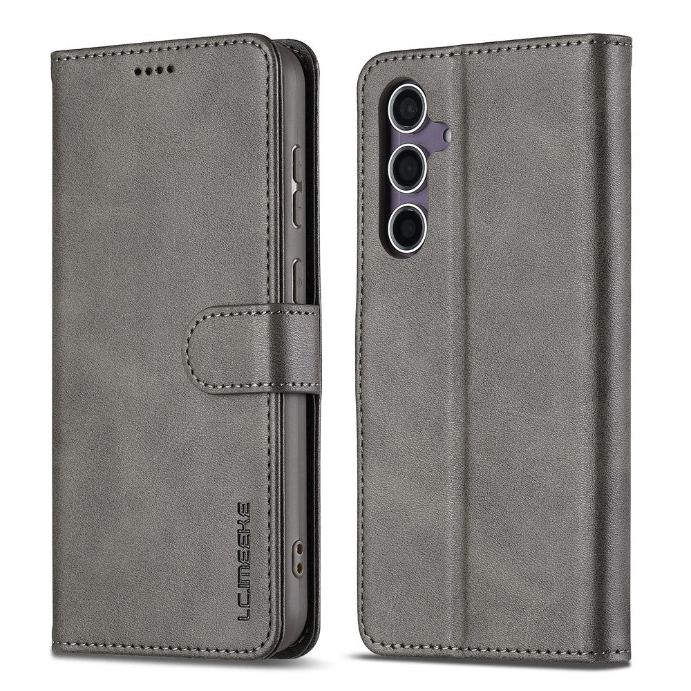LC.IMEEKE For Samsung Galaxy S26+ Case Wallet Calf Texture Leather Phone Cover