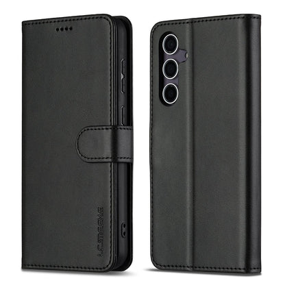 LC.IMEEKE For Samsung Galaxy S26+ Case Wallet Calf Texture Leather Phone Cover