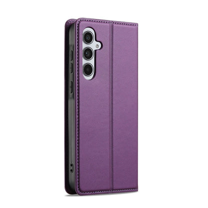LC.IMEEKE L1 Series for Samsung Galaxy S26+ Case PU Leather Wallet Stand Protective Phone Cover