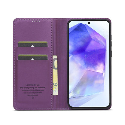 LC.IMEEKE L1 Series for Samsung Galaxy S26+ Case PU Leather Wallet Stand Protective Phone Cover