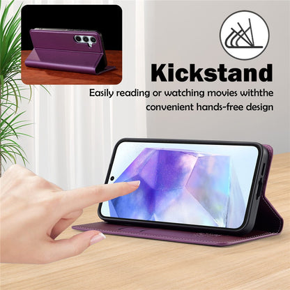 LC.IMEEKE L1 Series for Samsung Galaxy S26+ Case PU Leather Wallet Stand Protective Phone Cover