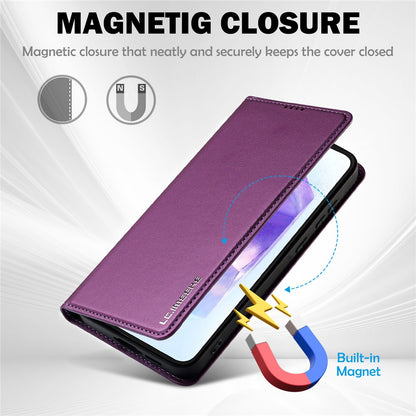 LC.IMEEKE L1 Series for Samsung Galaxy S26+ Case PU Leather Wallet Stand Protective Phone Cover
