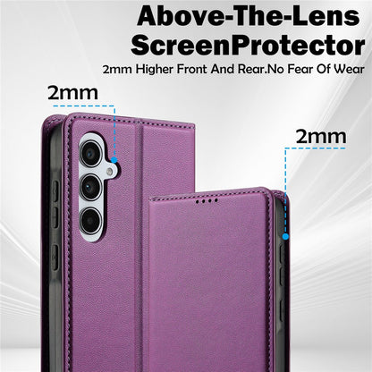 LC.IMEEKE L1 Series for Samsung Galaxy S26+ Case PU Leather Wallet Stand Protective Phone Cover