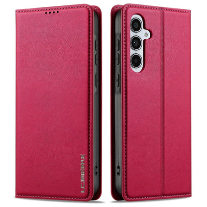 LC.IMEEKE L1 Series for Samsung Galaxy S26+ Case PU Leather Wallet Stand Protective Phone Cover