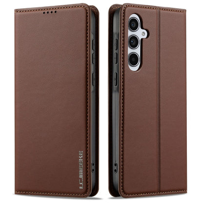 LC.IMEEKE L1 Series for Samsung Galaxy S26+ Case PU Leather Wallet Stand Protective Phone Cover