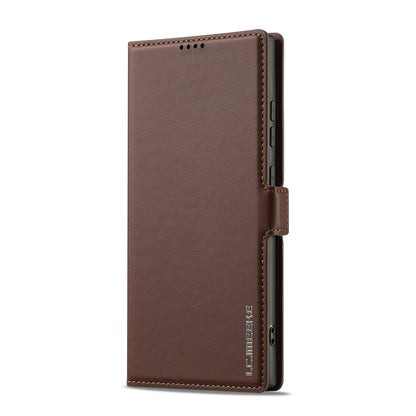 LC.IMEEKE L1 Series for Samsung Galaxy S26 Ultra Case PU Leather Wallet Stand Protective Phone Cover