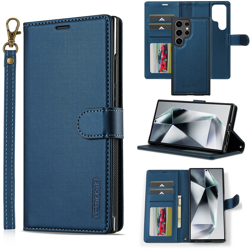 LC.IMEEKE L2 Series for Samsung Galaxy S26 Ultra Case PU Leather Wallet Detachable Magnetic Phone Cover