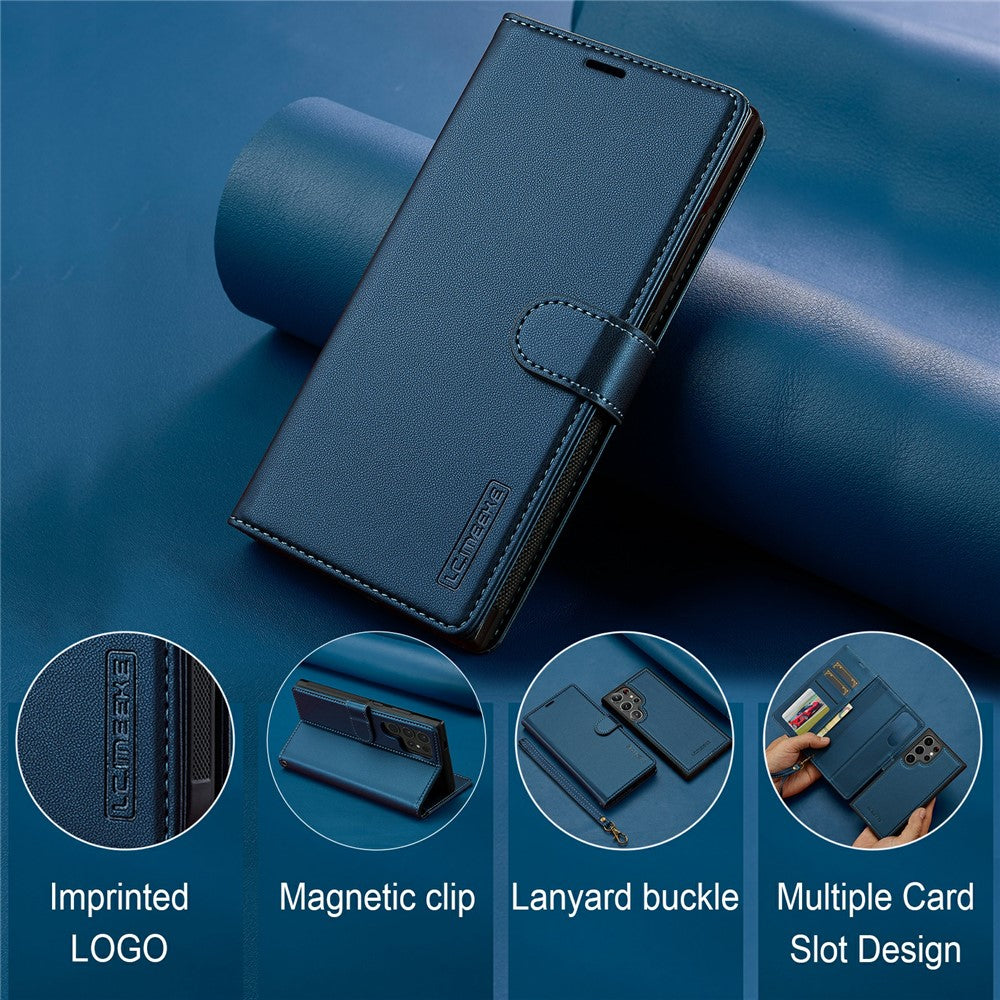 LC.IMEEKE L2 Series for Samsung Galaxy S26 Ultra Case PU Leather Wallet Detachable Magnetic Phone Cover