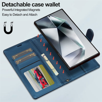 LC.IMEEKE L2 Series for Samsung Galaxy S26 Ultra Case PU Leather Wallet Detachable Magnetic Phone Cover
