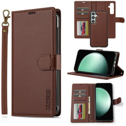 LC.IMEEKE L2 Series for Samsung Galaxy S26+ Case PU Leather Wallet Detachable Magnetic Phone Cover