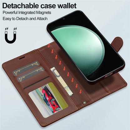 LC.IMEEKE L2 Series for Samsung Galaxy S26+ Case PU Leather Wallet Detachable Magnetic Phone Cover